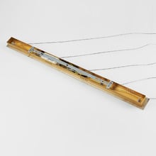 Elettra Glass & Stainless Orb 5 Light LED Linear Pendant